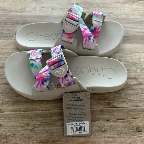 Chaco Chillos Slide Light Tie Dye Sandal Women Comfort Lightweight SZ 8 NWT - Picture 4 of 5